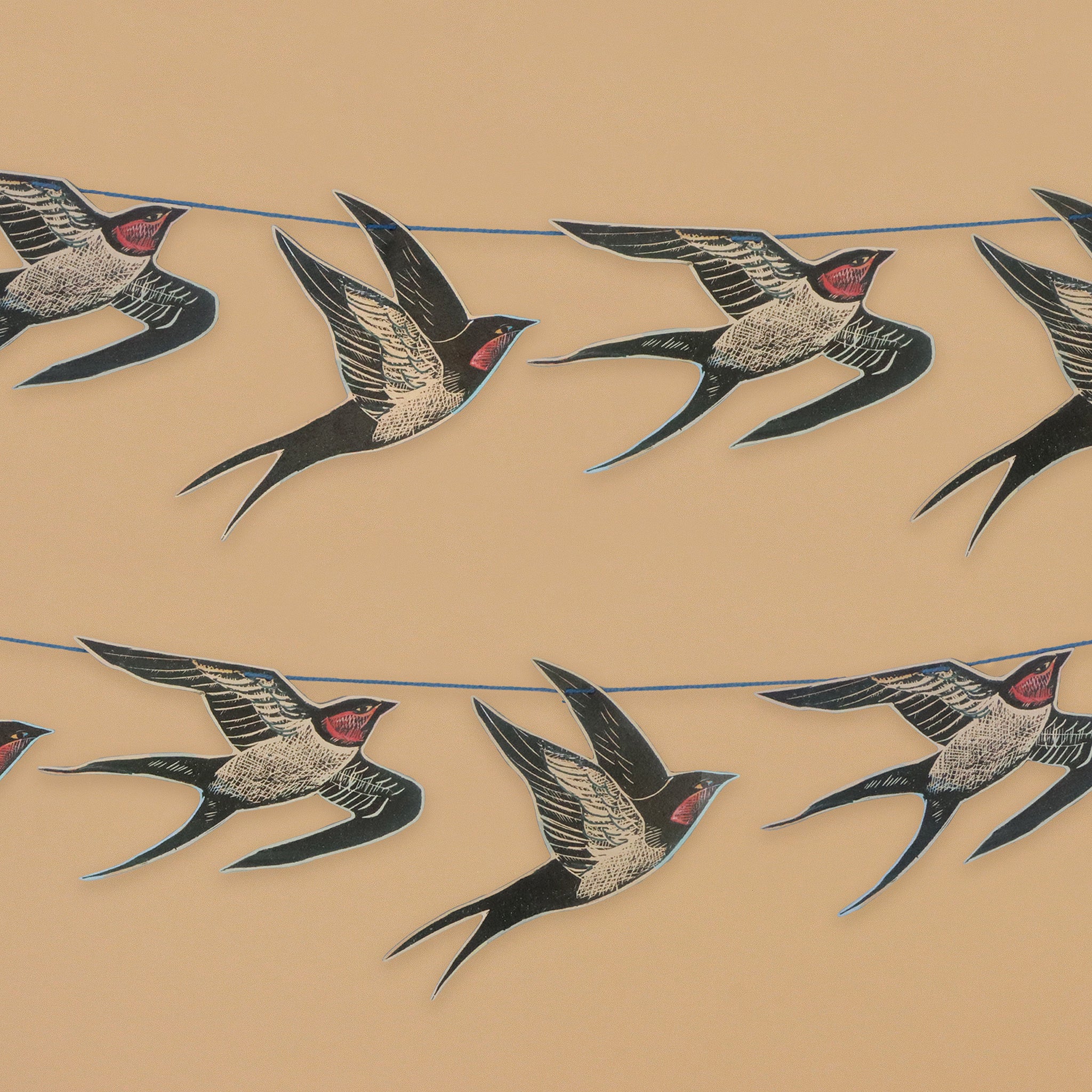 Cornish Swallows Garland