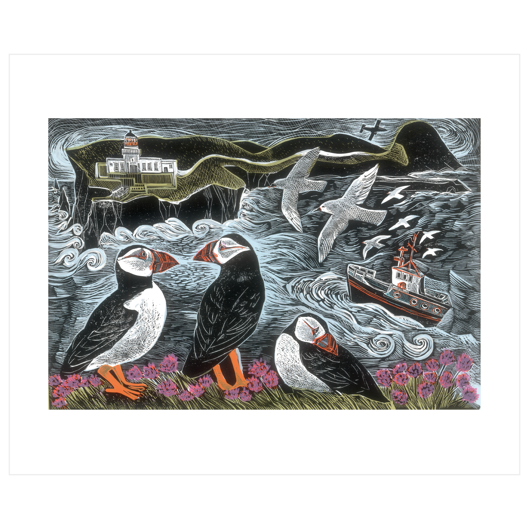 Fair Isle Puffins