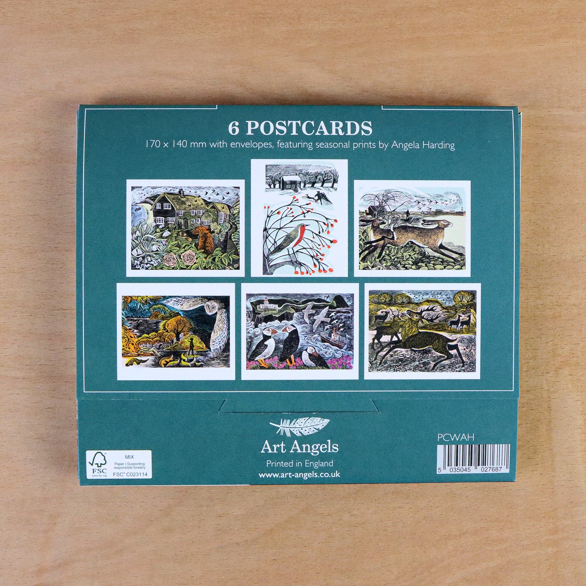 Seasonal Quartet Postcard Wallet