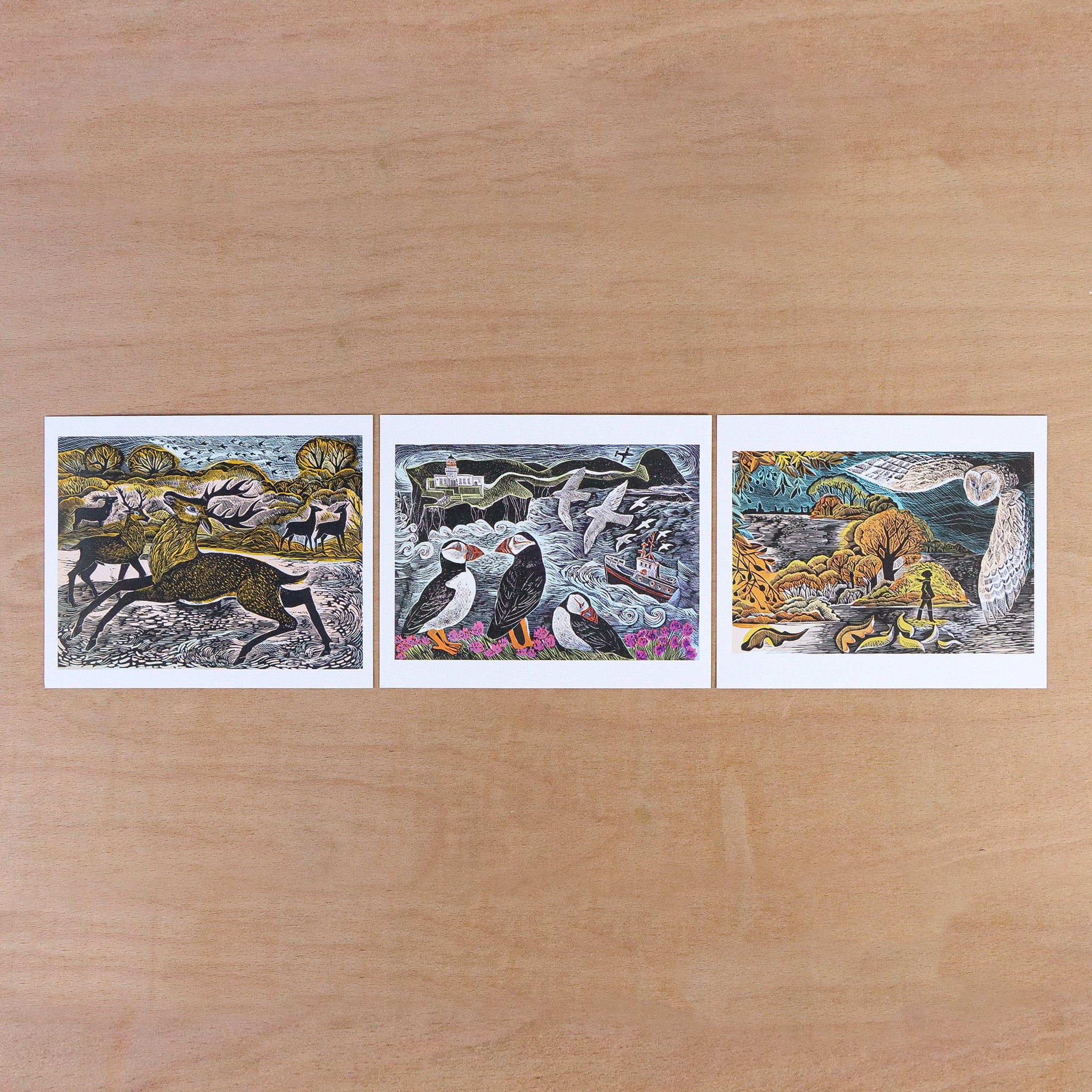 Seasonal Quartet Postcard Wallet