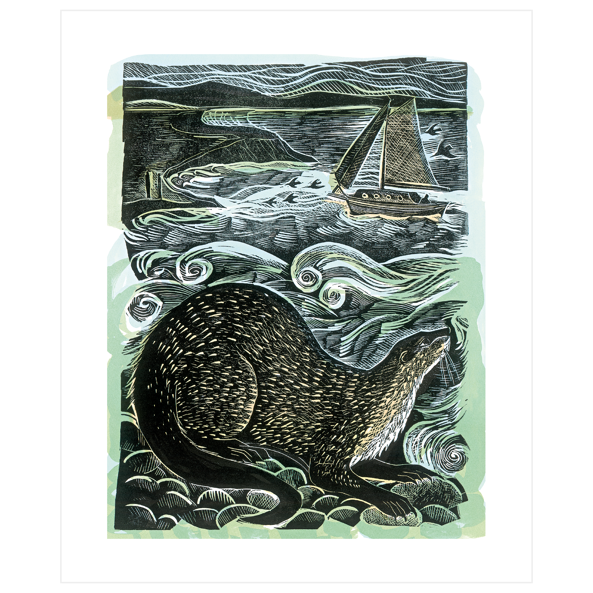 Shetland Otter And Windsong