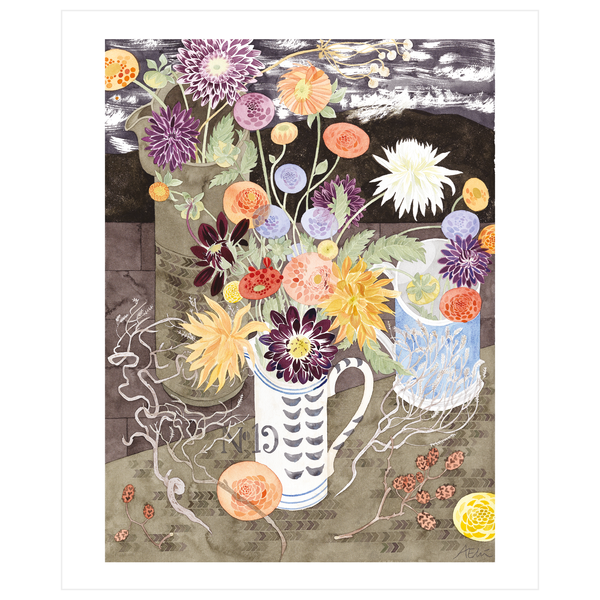 Dahlias in No 19 Jug