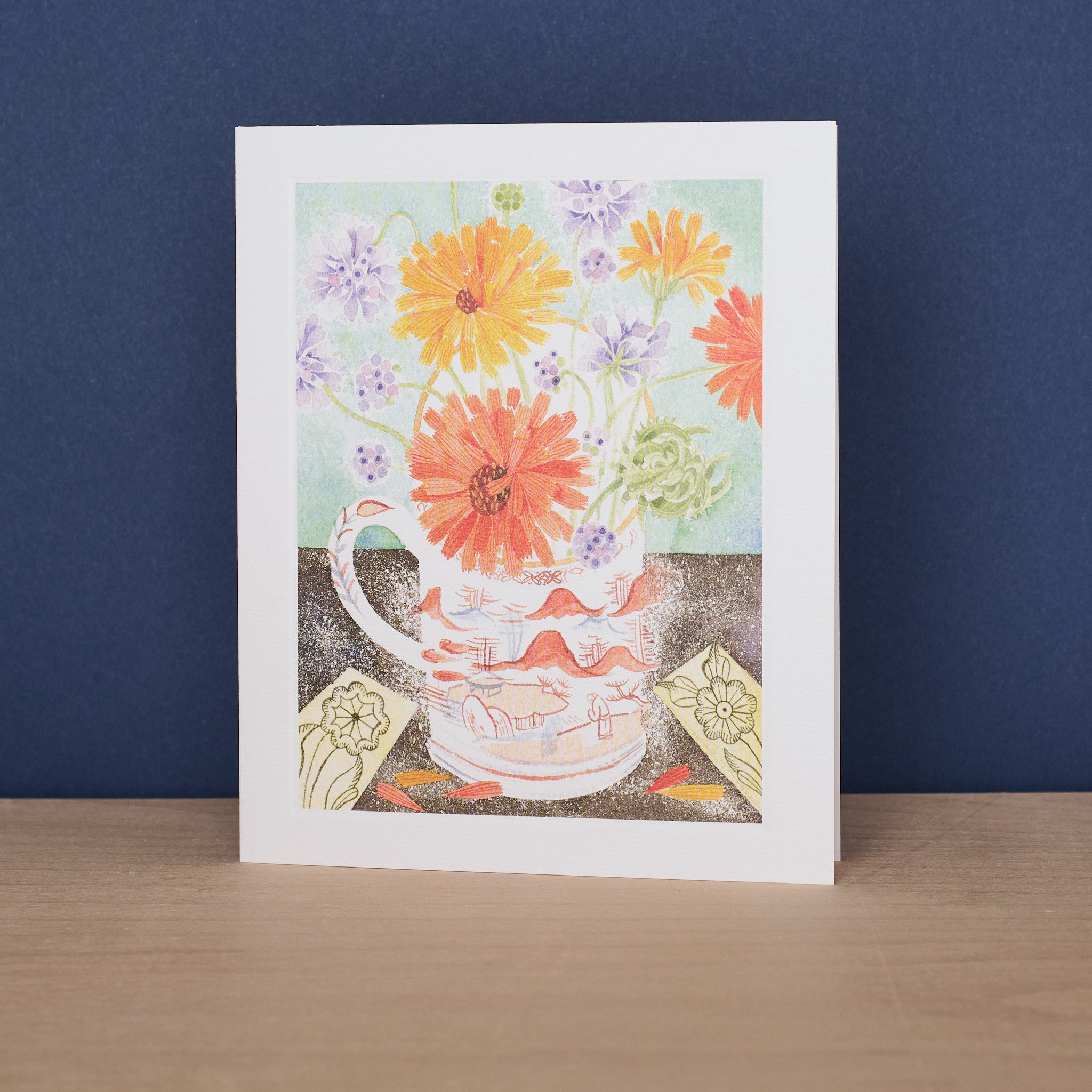 Marigolds and Scabious