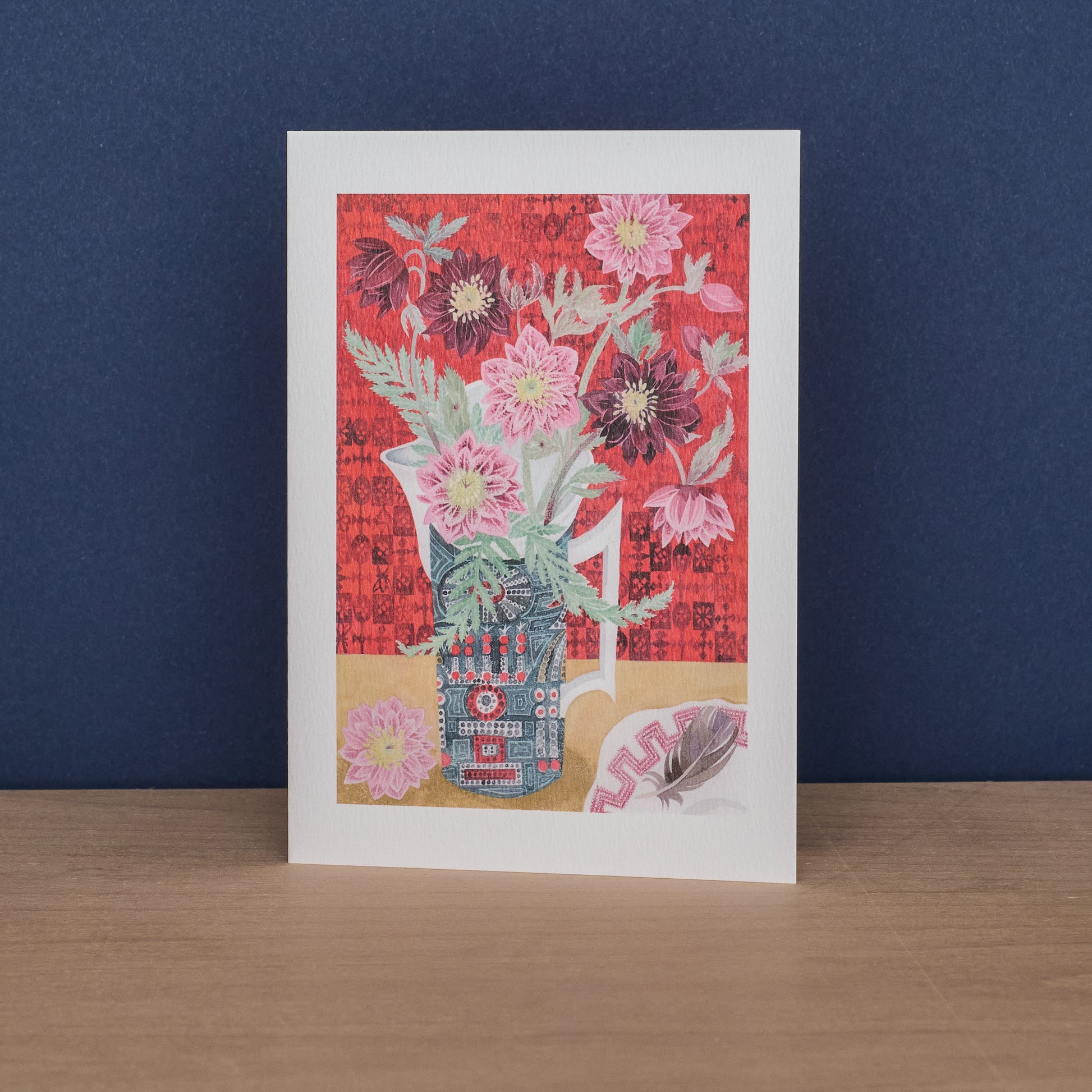 Brunnera in a Pheasant Cup & Hellebore and 'Magic City' Jug