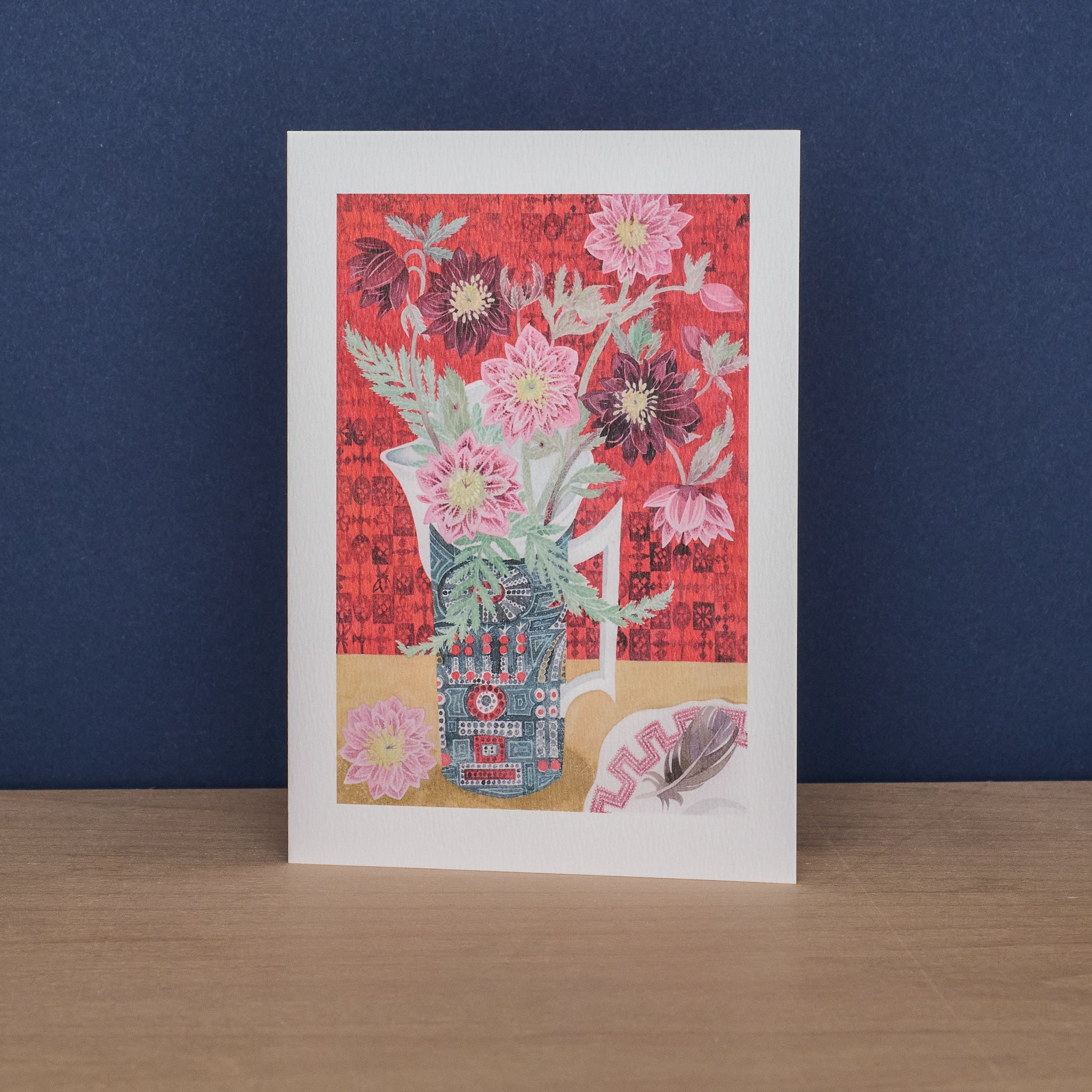 Brunnera in a Pheasant Cup & Hellebore and 'Magic City' Jug