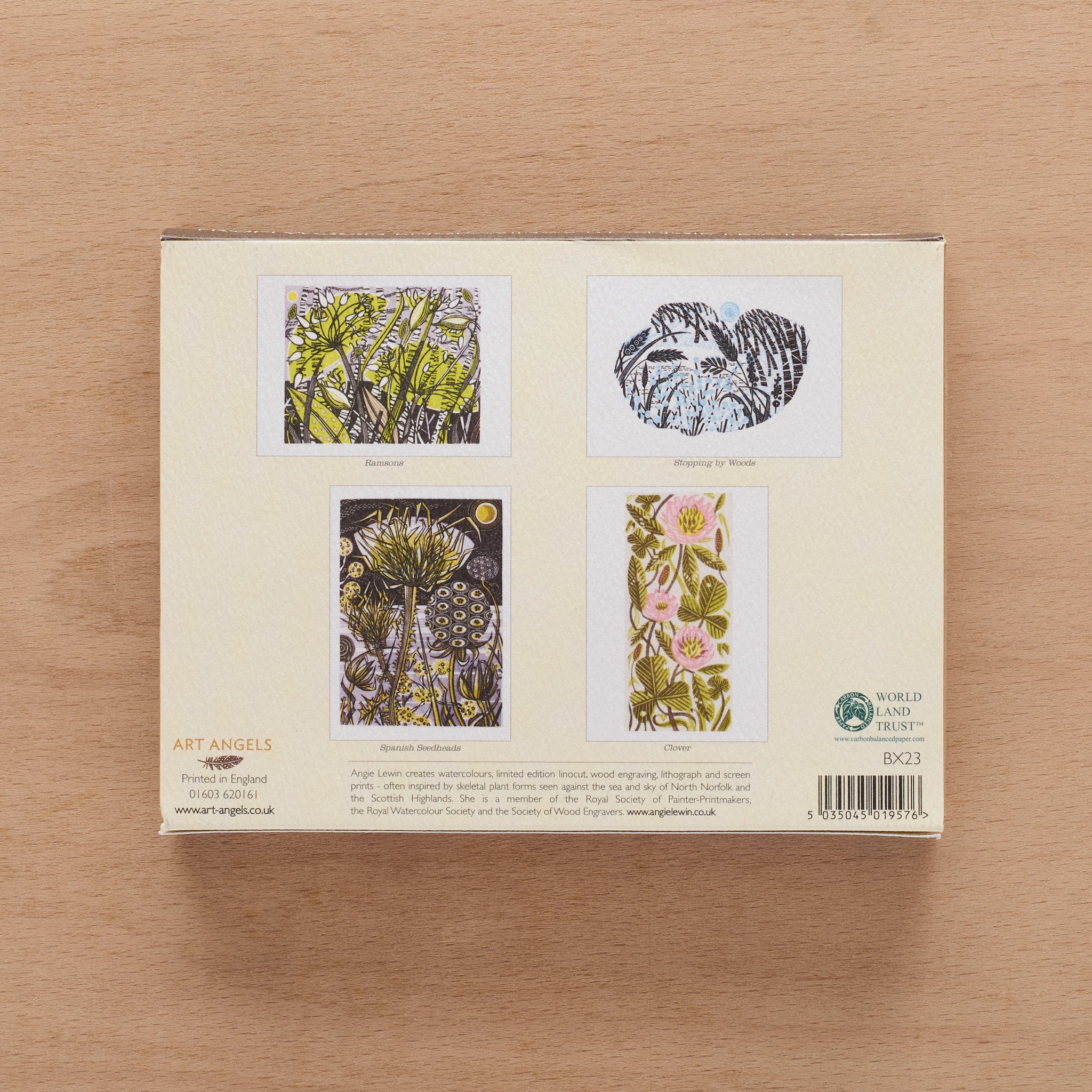 Wood Engravings Postcard Box