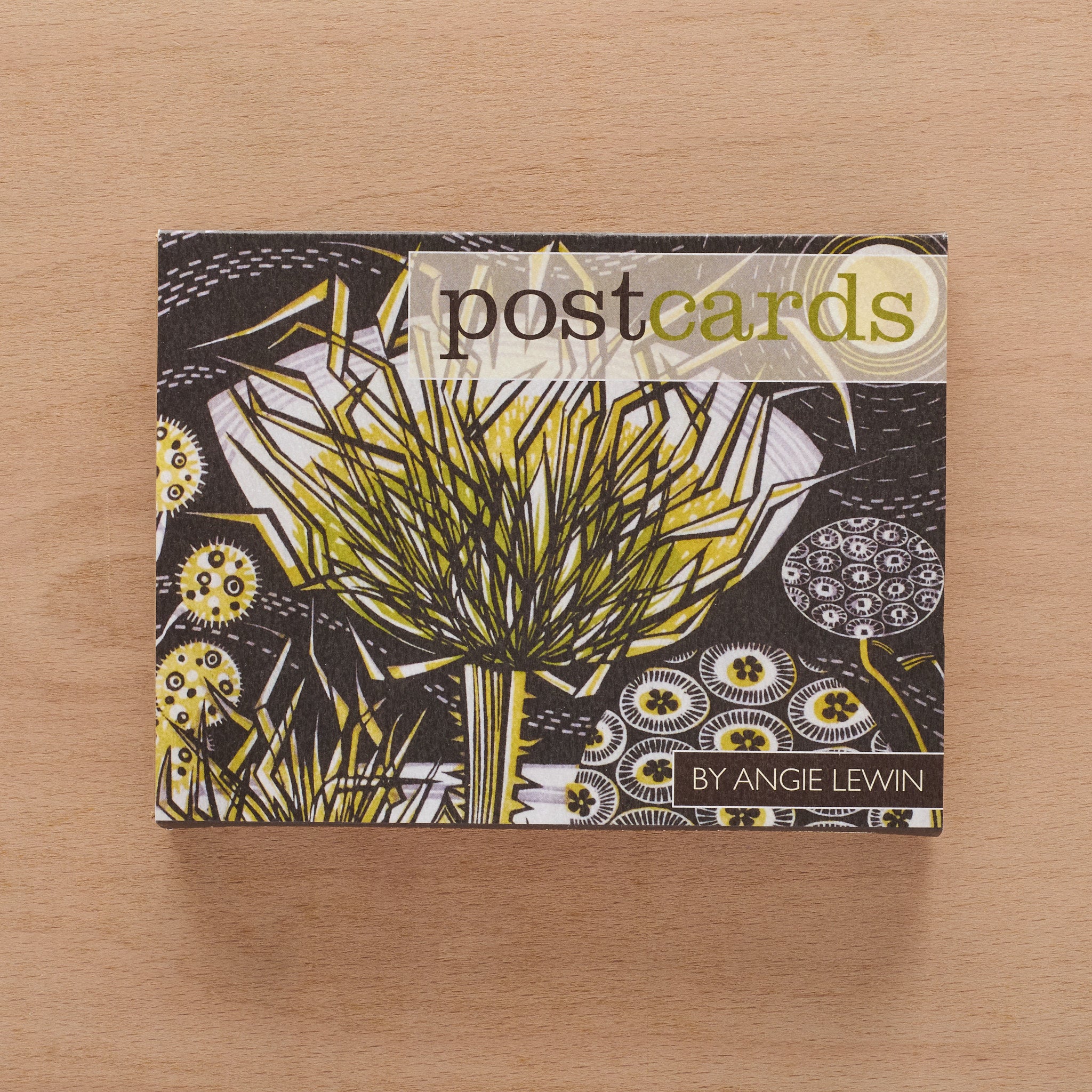 Wood Engravings Postcard Box