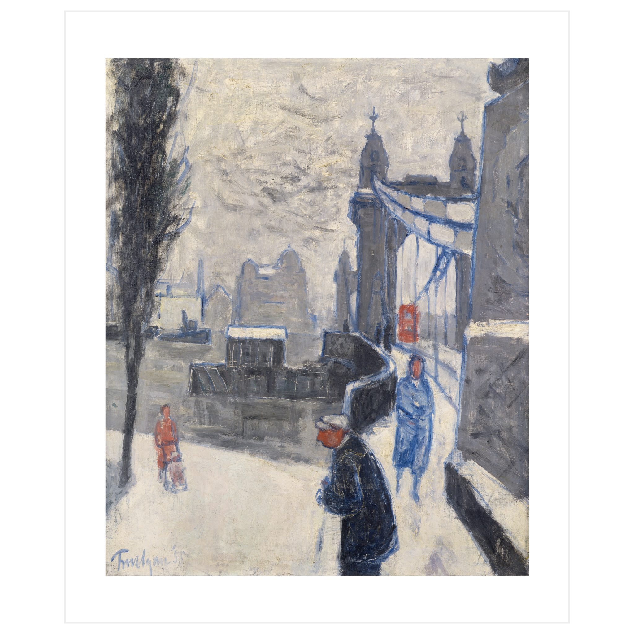 Hammersmith Bridge, Winter