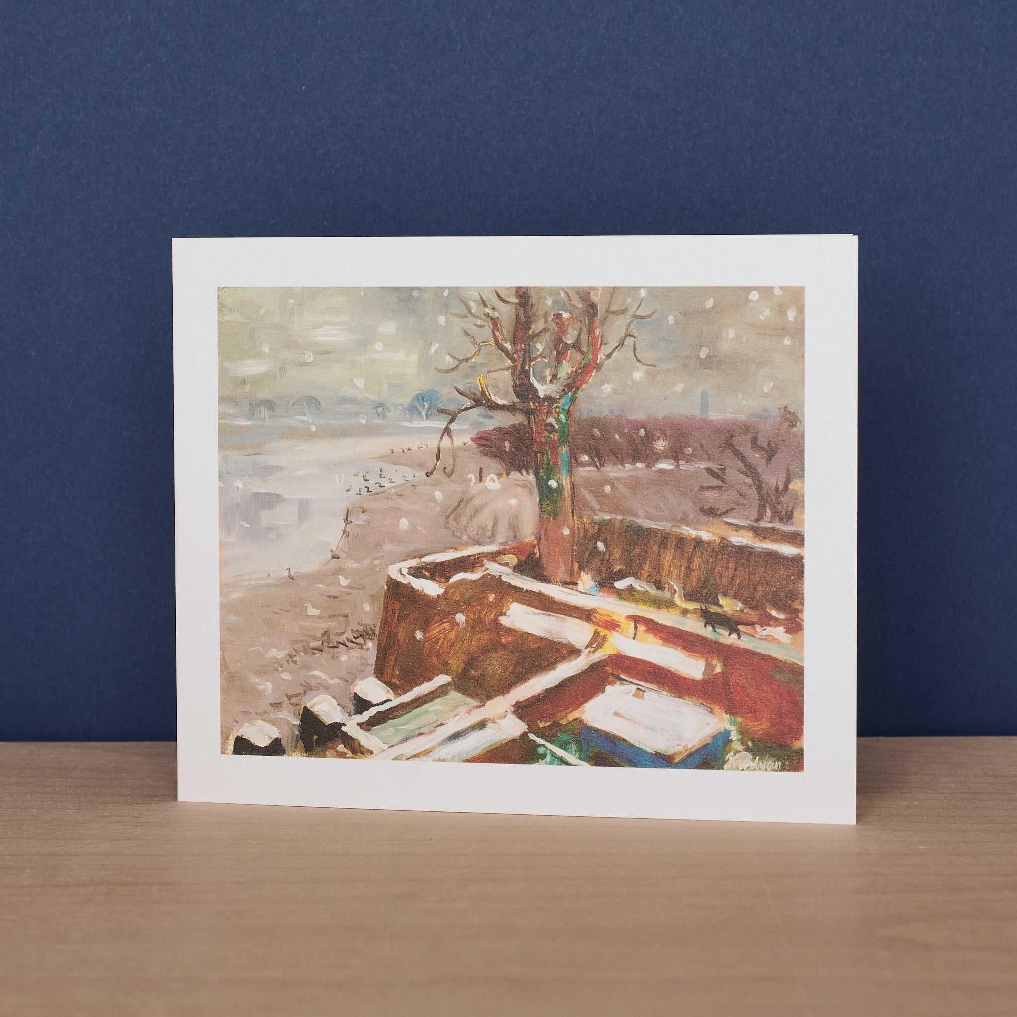 Snow At Durham Wharf