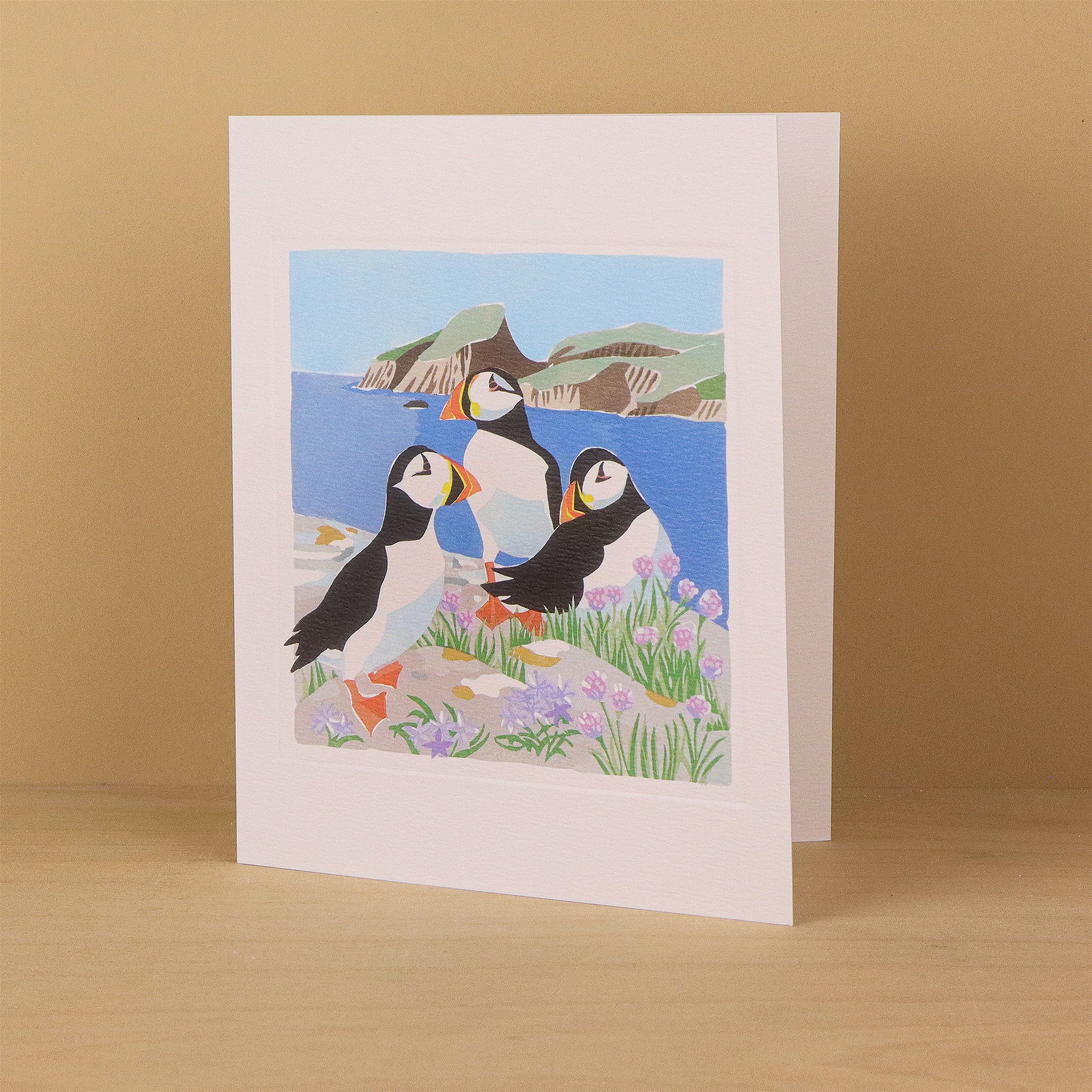 Puffins and Sheep Rock, Fair Isle