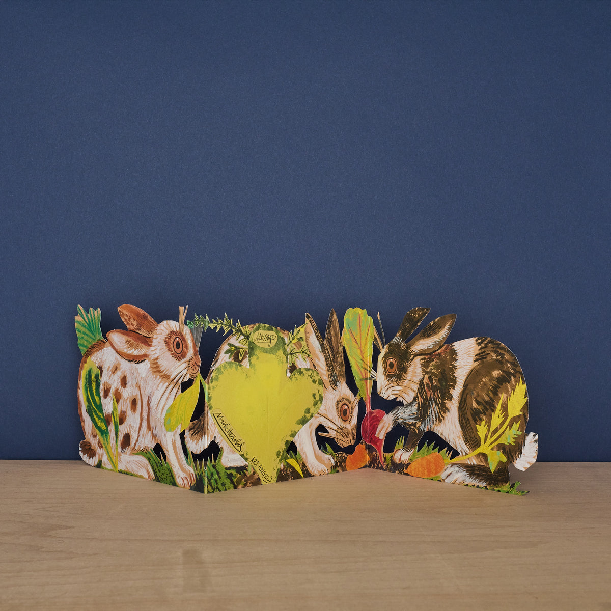 Three Part Cards Rabbit Three Fold Rabbits by Mark Hearld – Art Angels
