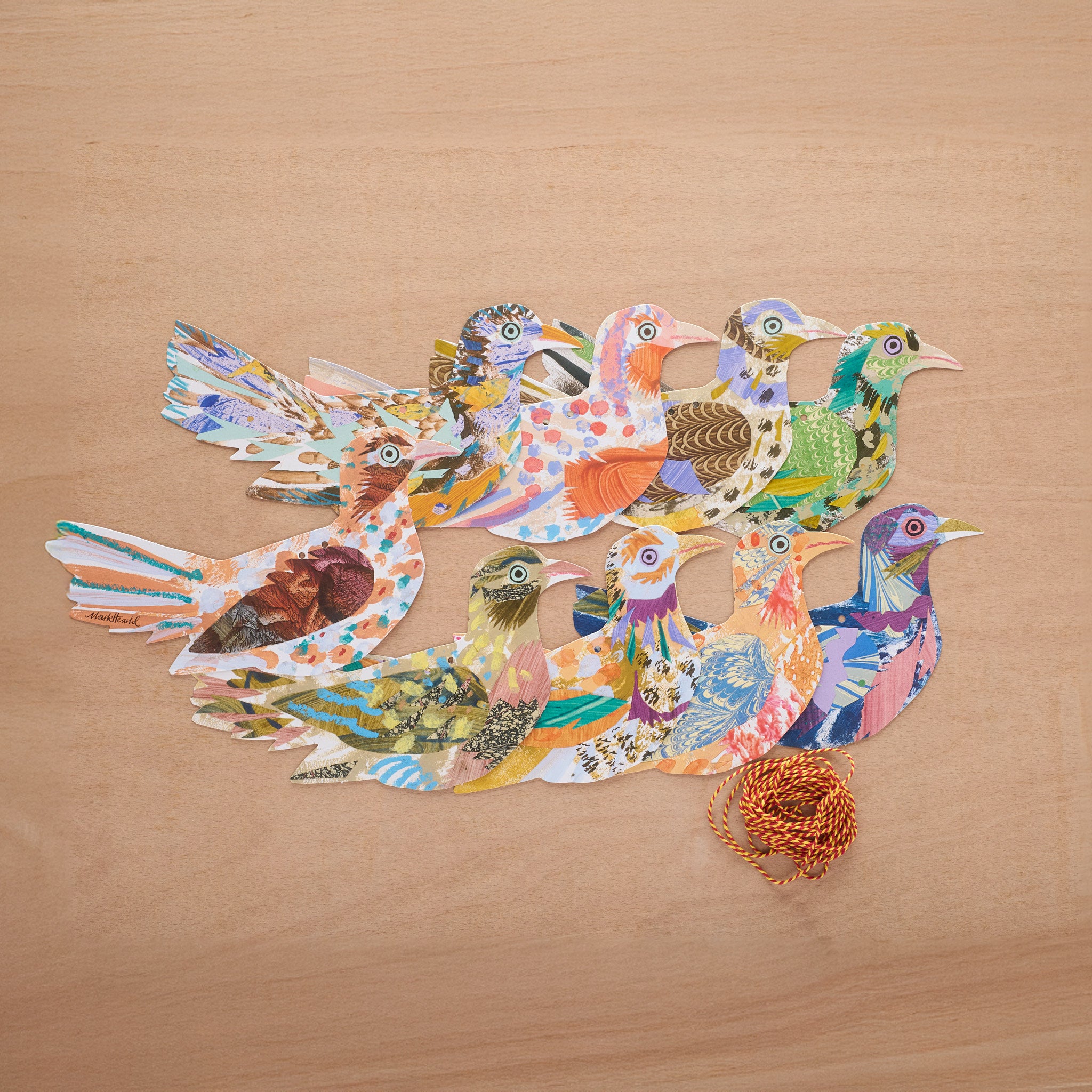 Whimsical  Bird Garland