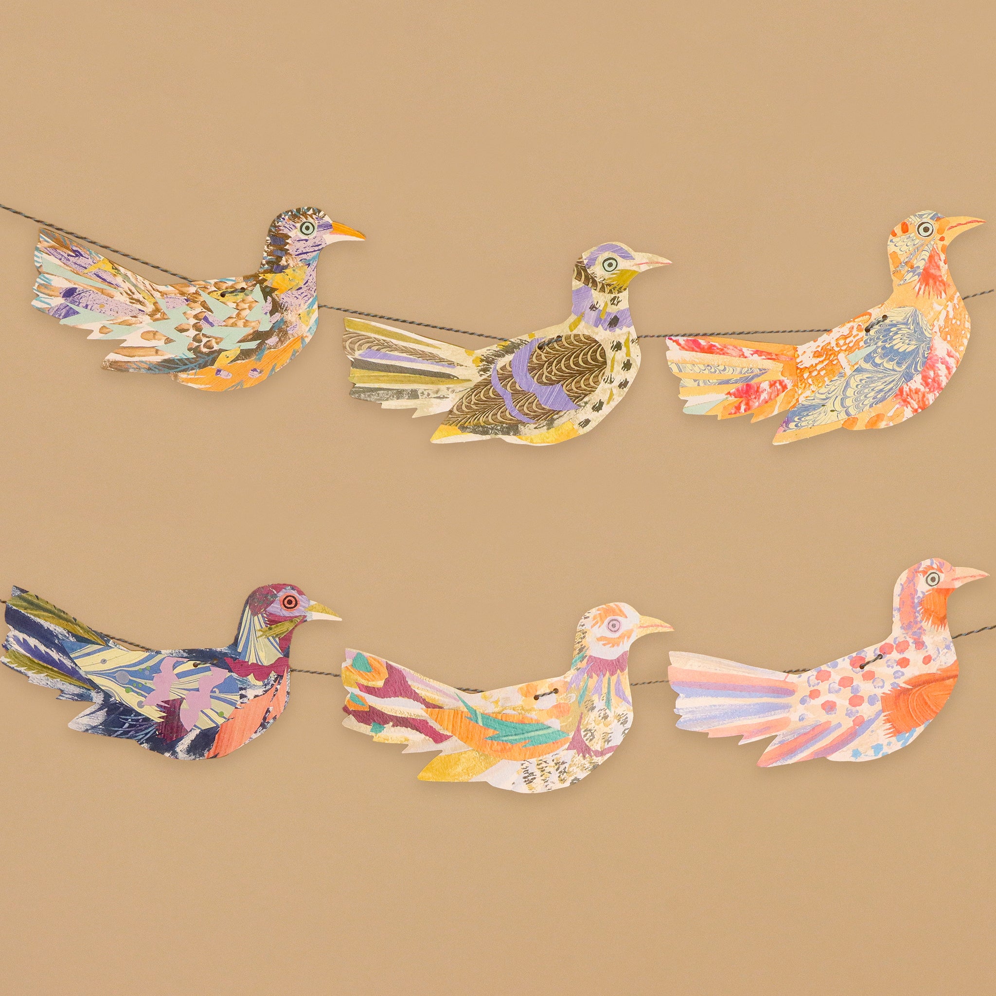 Whimsical  Bird Garland