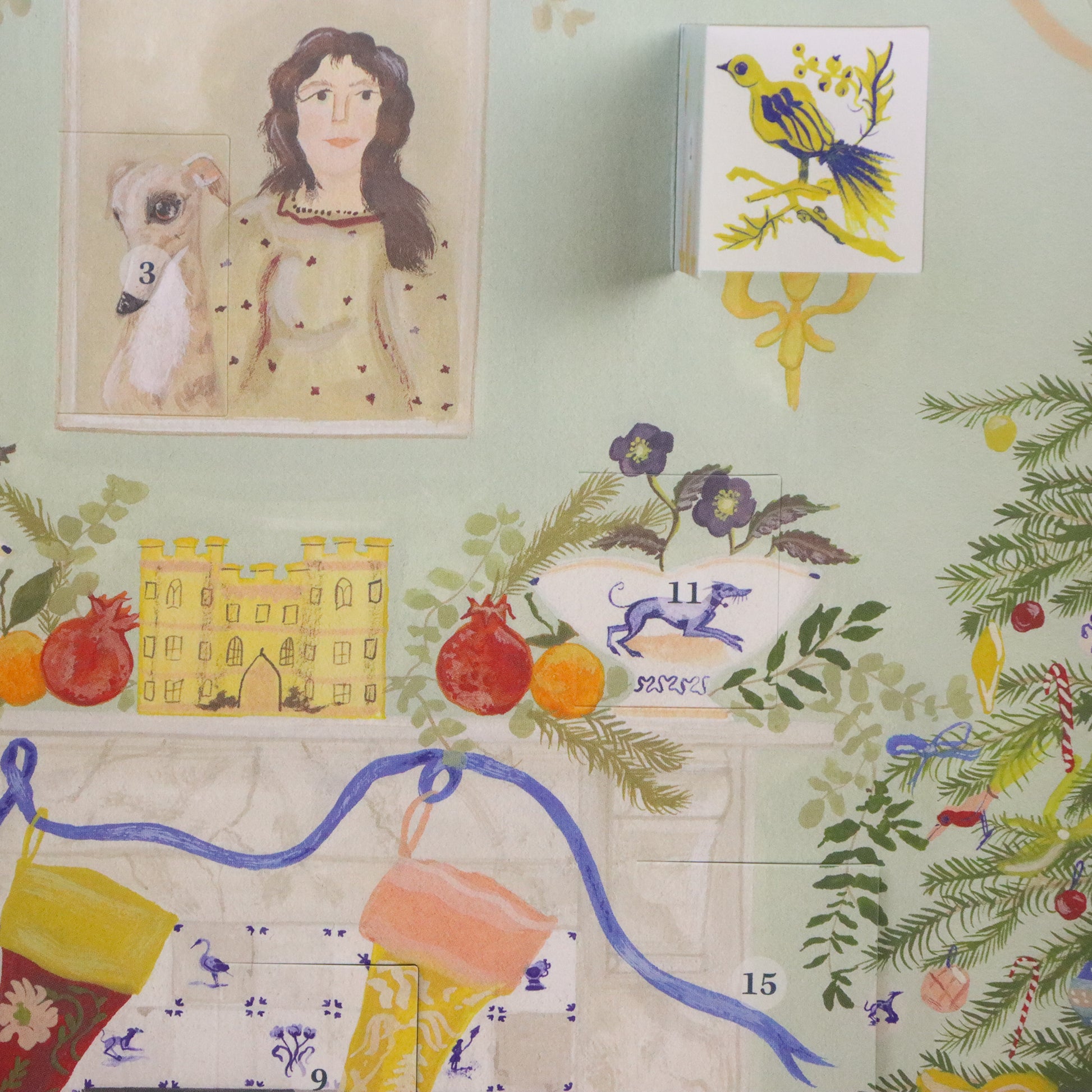 Dutch Gable Interior Advent Calendar