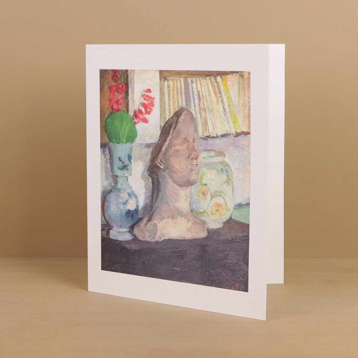 Still life with plaster head