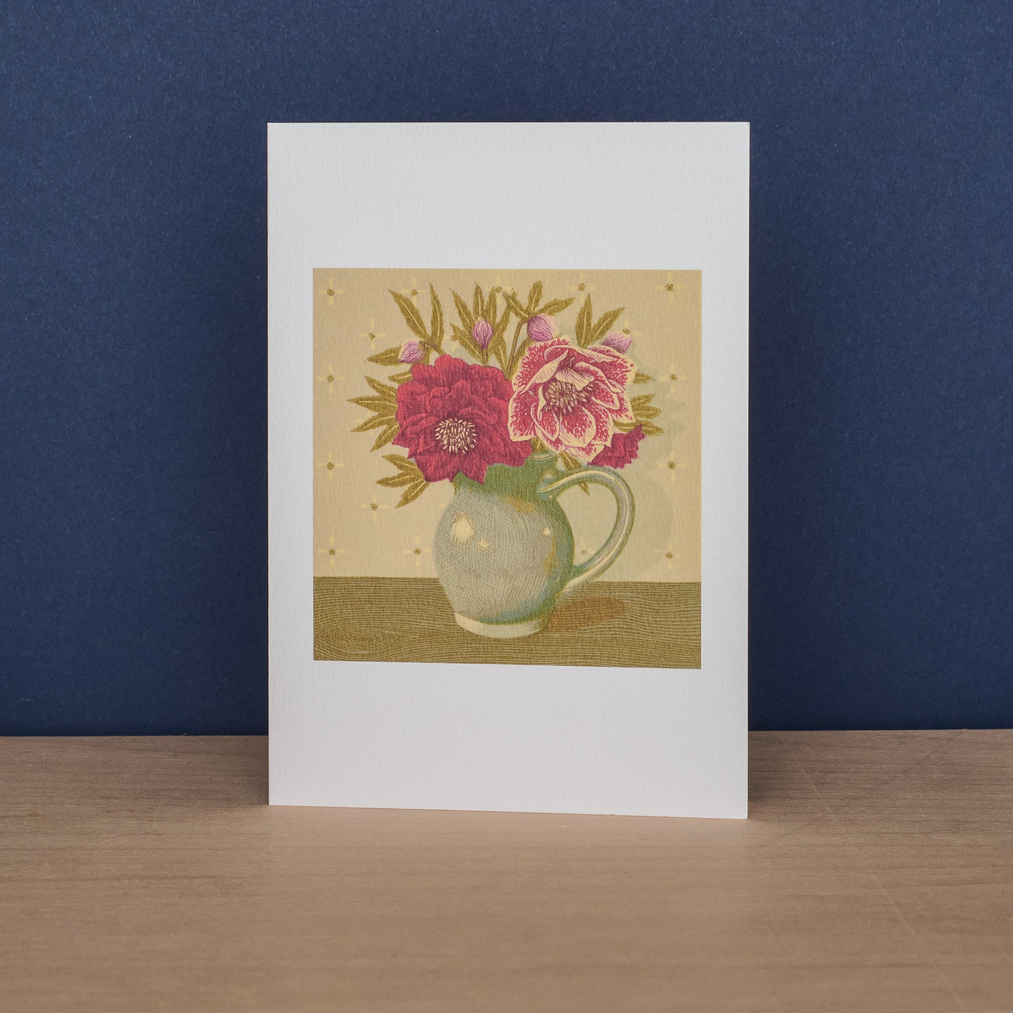 Dahlia and Cosmos & Grey Jug with Hellebores
