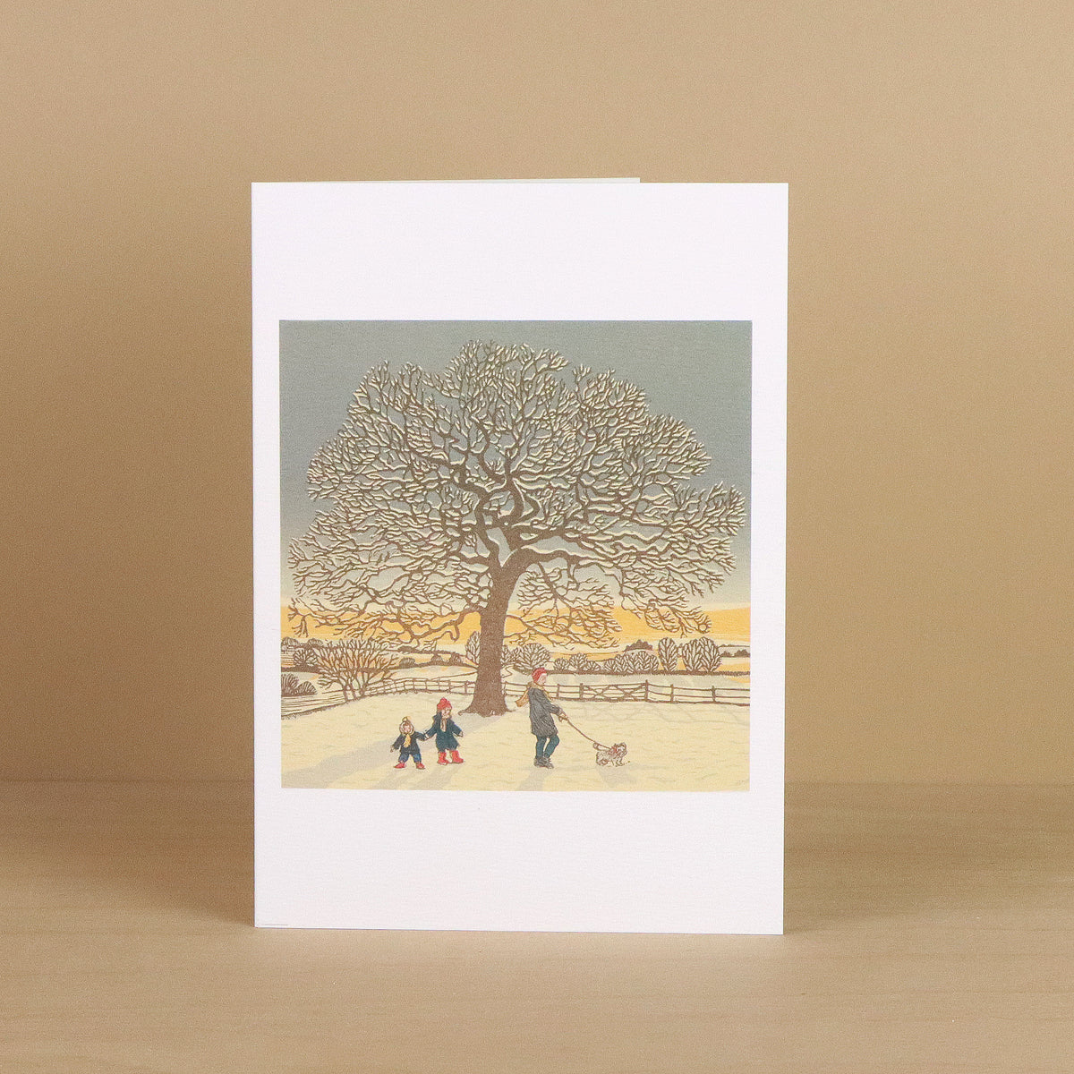 Winter Oak & Minim in the Snow