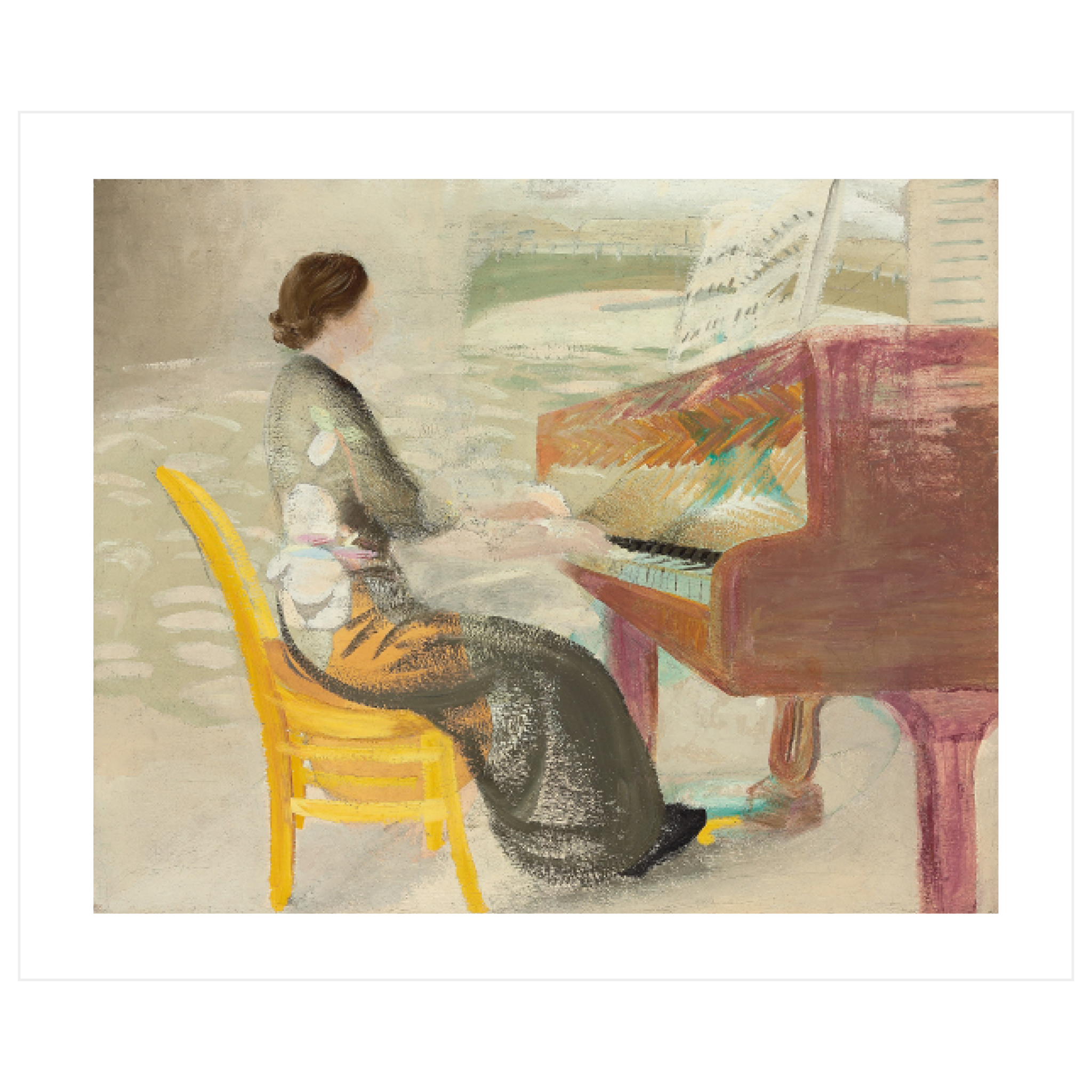 Woman Playing the Piano